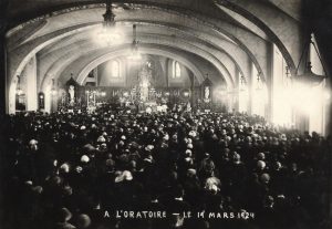 Messe dans la crypte de l'Oratoire - 19 mars1924