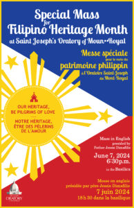Messe Pèlerinage communauté Philipin/ Mass Pilgrimage community Filipino