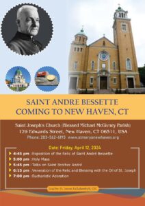 Saint André Bessette coming to Haven, CT